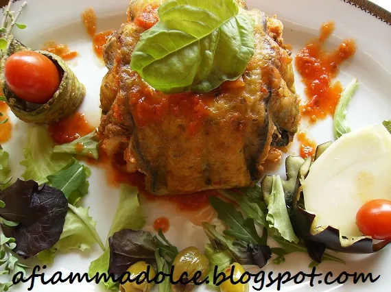 Timballini mediterranei in verde