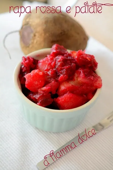 Rapa rossa e patate, contorno vegan
