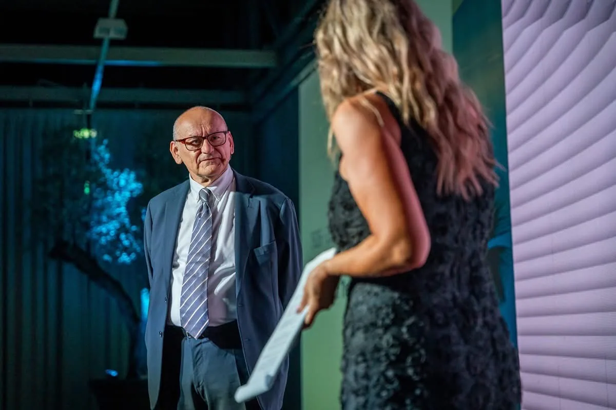 Intervista sul palco