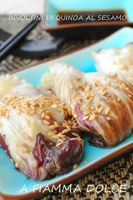 INVOLTINI DI RADICCHIO ALLA QUINOA