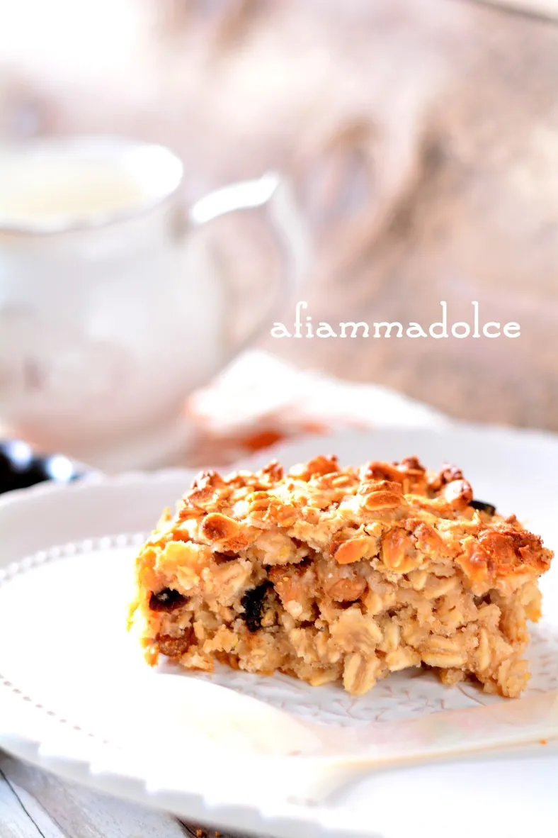 Torta d’avena vegan e gluten free