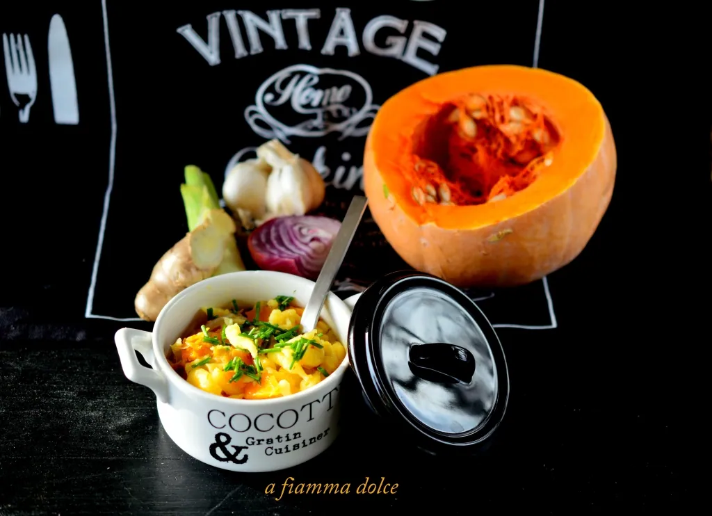 Spaetzle alla zucca e zenzero