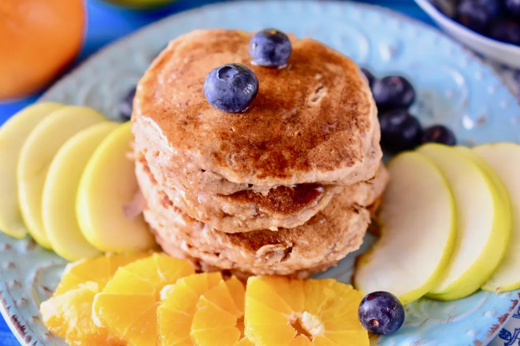 Pancake vegan senza glutine con farina di riso